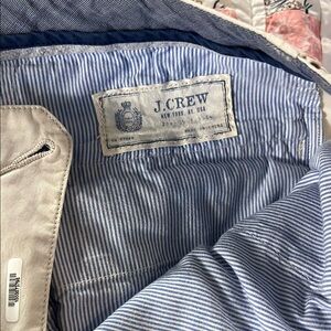 J.Crew khakis light colored.